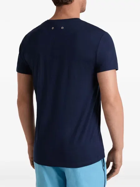 Tricou Vilebrequin cu autograf albastru