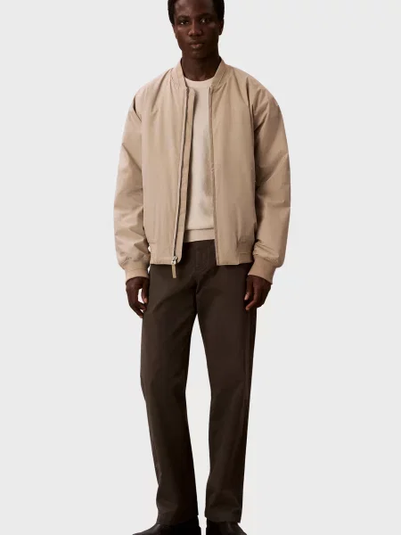 Бомбер Calvin Klein бежевый
