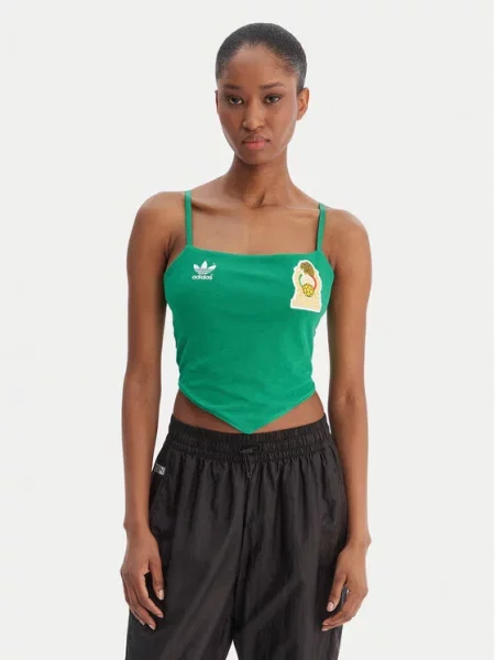 Топ Adidas зеленый