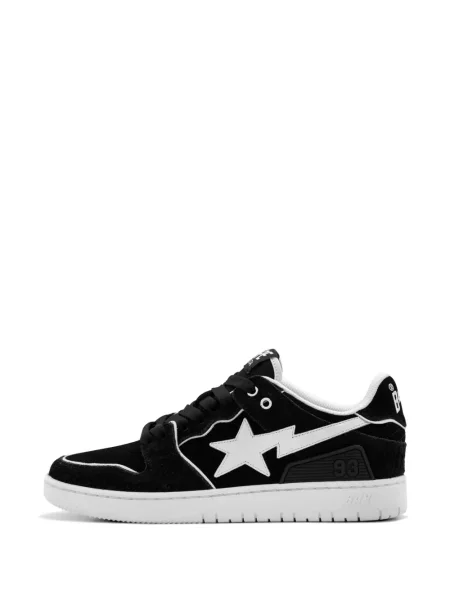 Sneakerși A Bathing Ape® din piele de căprioară negru