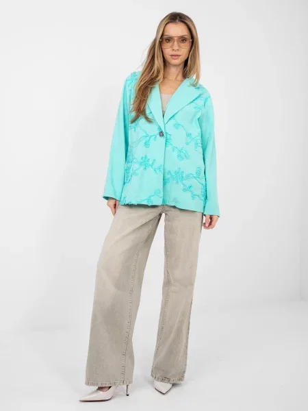 Blazer Rue Paris z vezenjem