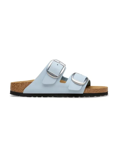 Birkenstock papuci din nubuc Arizona Big Buckle albastru