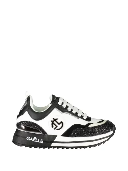 Sneakerși Gaelle cu platformă alb