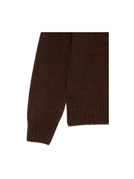 Sweter Sebago wełniany brązowy
