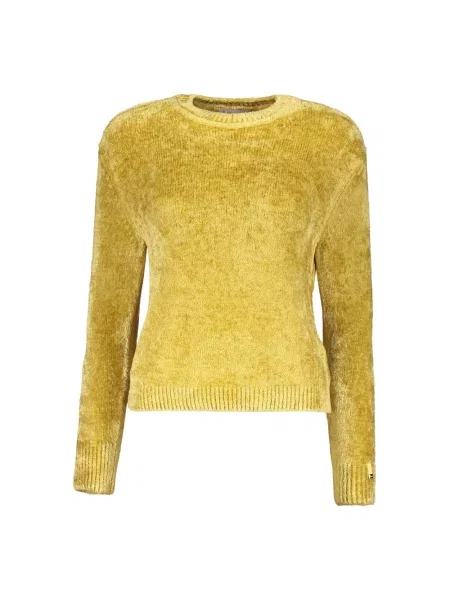 Dzianinowy sweter Herno żółty