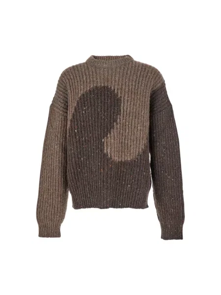 Sweter Erl wełniany brązowy