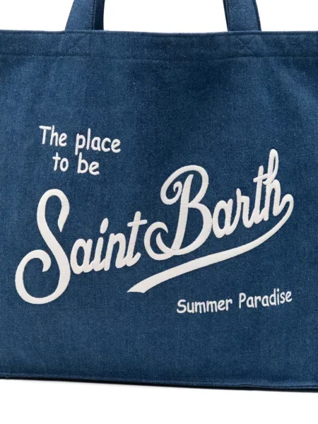 Geantă Mc2 Saint Barth cu imagine albastru