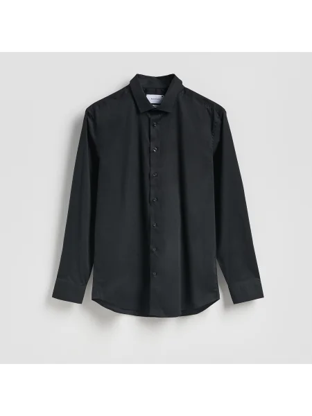 Reserved Slim fit sima ing fekete