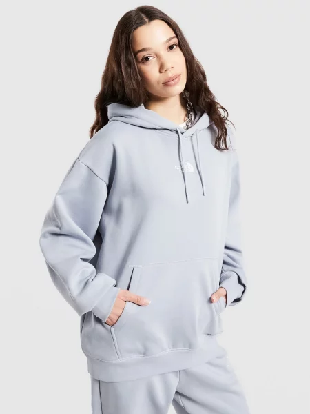 The North Face Bluza Z Kapturem Oversize Essential szara