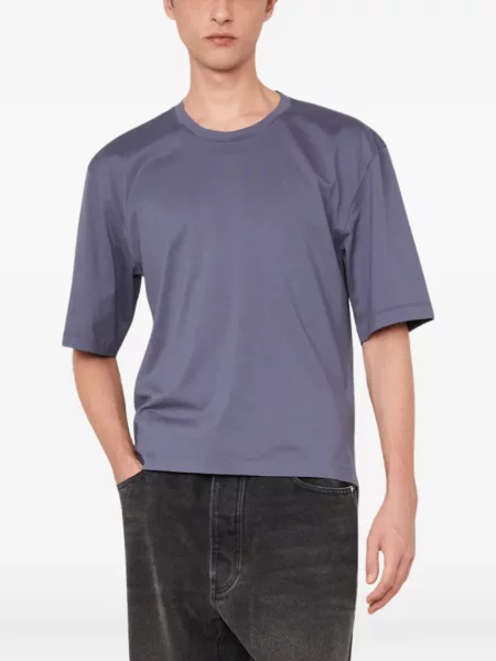 Tricou Officine Générale cu decolteu rotund albastru