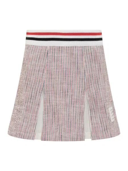 Spódnica Thom Browne w paski tweedowa z paskiem