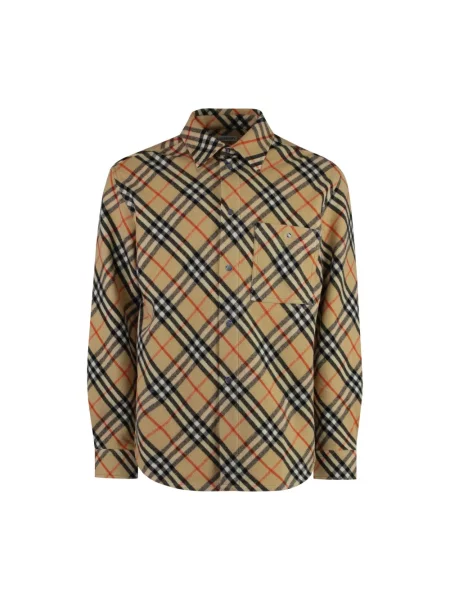 Koszula Burberry casual beżowa