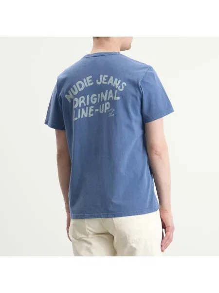Koszulka Nudie Jeans Co niebieska
