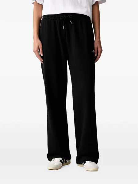 Pantaloni The North Face cu broderie alergare cu cordon negru