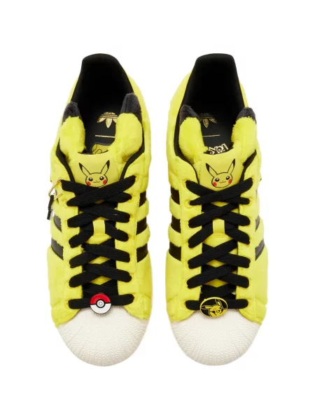 Sneakerși Adidas Superstar cu imagine cu model piele de șarpe galben