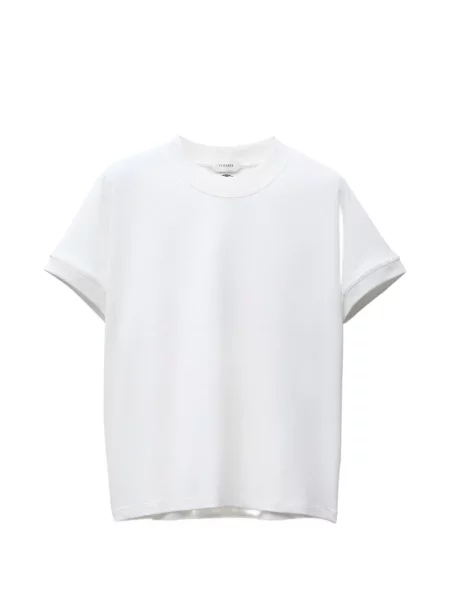 Tricou Versace cu nervuri alb