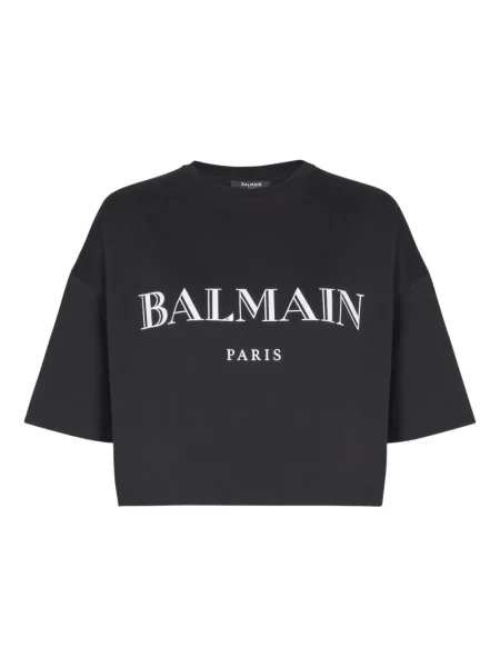 Tricou Balmain cu imagine negru