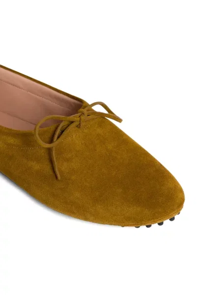 Pantofi loafer Alberta Ferretti cu funde galben