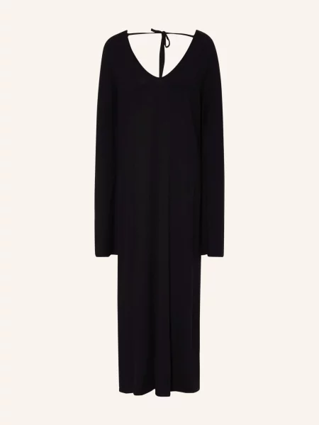 Black Palms Sukienka Z Dzianiny Kenza schwarz biała