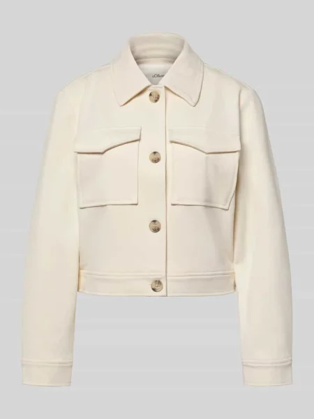 Koszula-kurtka o kroju relaxed fit z domieszką S.oliver Red Label