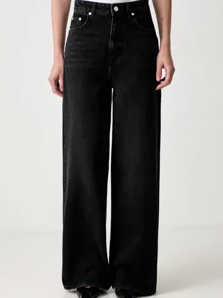 GANNI Lari blugi wide leg pentru femei