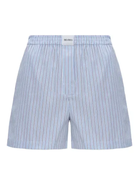 Pantaloni scurți The Attico cu dungi albastru