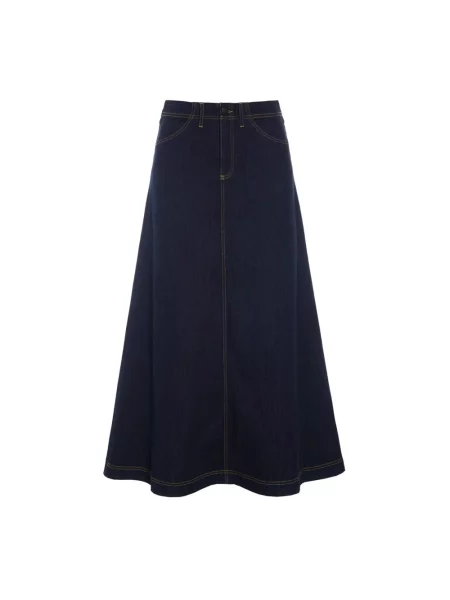 Długa spódnica jeansowa Bitte Kai Rand niebieska