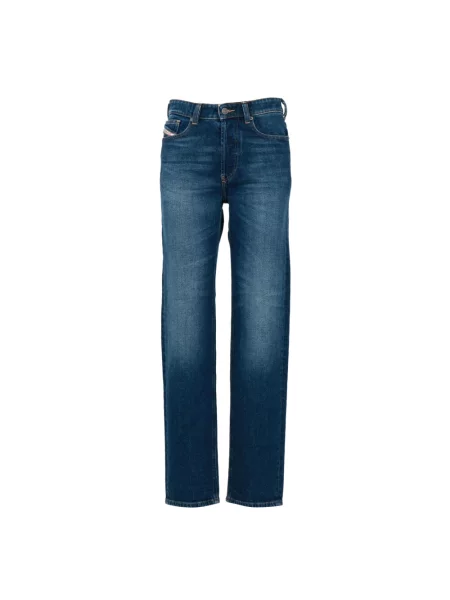 Diesel jeansy high waist niebieskie
