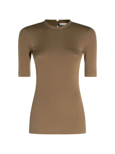 Tricou Brunello Cucinelli maro