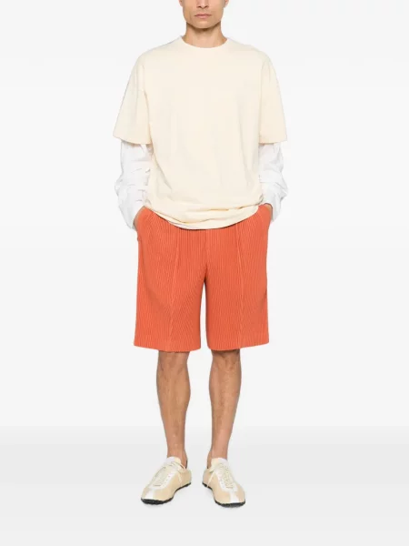 Šortai Homme Plissé Issey Miyake oranžinė