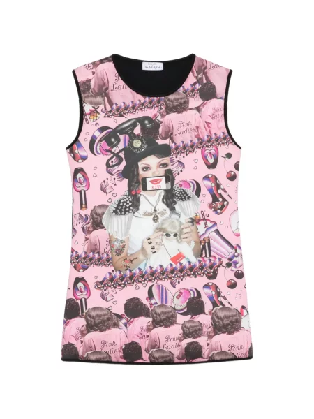 Rochie mini The Artistylist cu imagine de costum mini roz