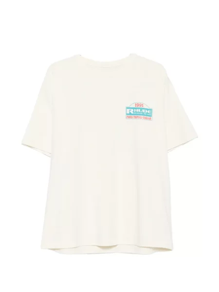 Tricou Rhude cu imagine galben