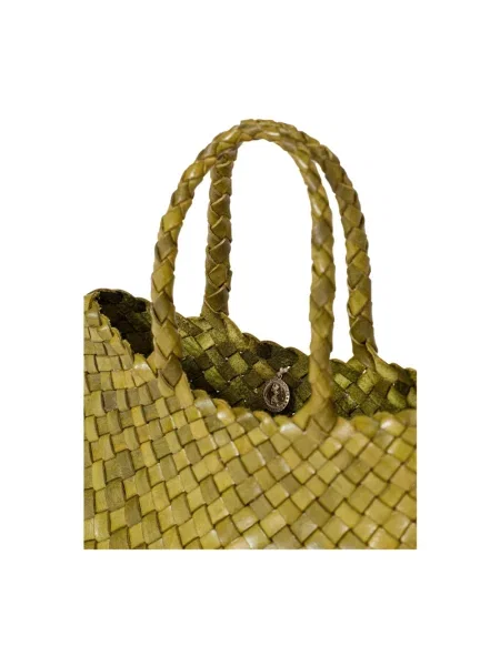 Mała torebka skórzana Dragon Diffusion skórzana zielona