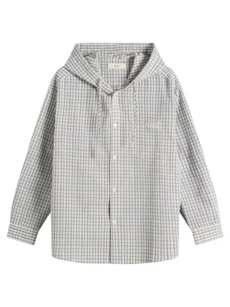 Koszula Dunst w kratę z kapturem klasyczna