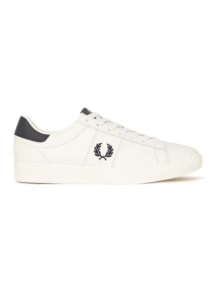 Haftowane sneakersy Fred Perry białe