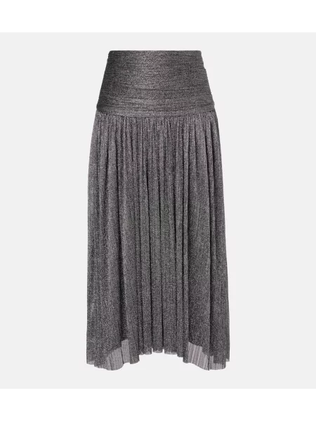 Fusta maxi Isabel Marant argintiu