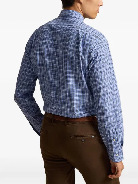 Scurt șapcă Polo Ralph Lauren cu broderie din jerseu maro