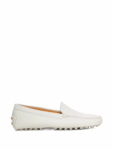 Bőr pöttyös loafer Tod's fehér