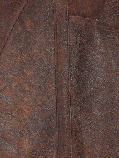 Kamizelka Ann Demeulemeester skórzana brązowa