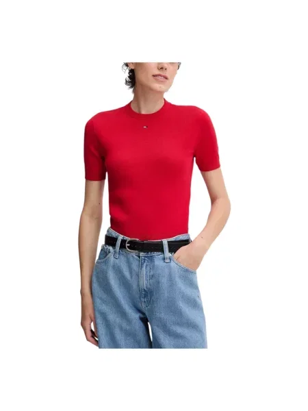 Tommy Jeans sweter czerwony