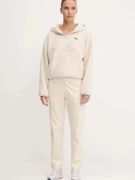 Кофта Puma з капюшоном однотонна бежевий