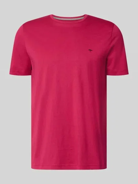 T-shirt z okrągłym dekoltem i wyhaftowanym logo Fynch-hatton