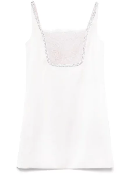 Сатенена костюм мини мини рокля Self-portrait розово