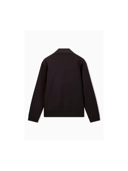 Bluza rozpinana Emporio Armani z logo brązowa