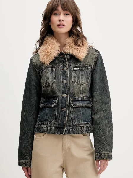 Дънково яке Guess Originals преходен модел тъмносиньо