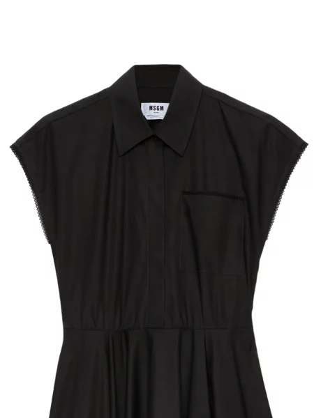Košeľové šaty Msgm čierna
