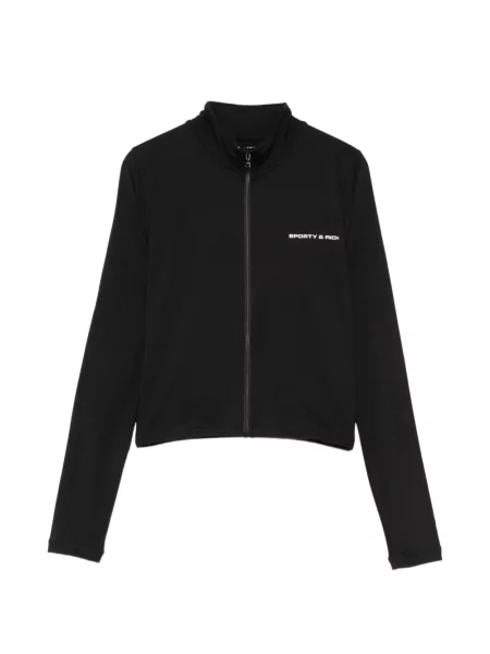 Geacă Sporty & Rich cu imagine negru