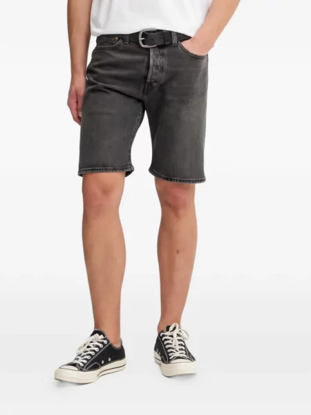 Scurt reversibil tricou Levi's® cu imagine negru