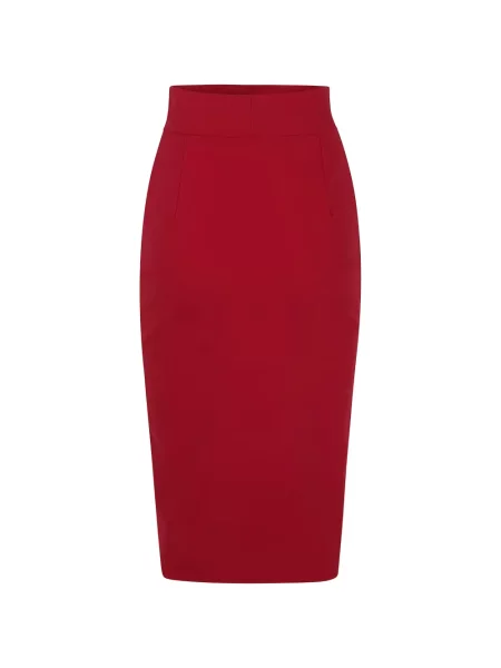 Φούστα pencil Chiara Boni La Petite Robe με ψηλή μέση κόκκινο