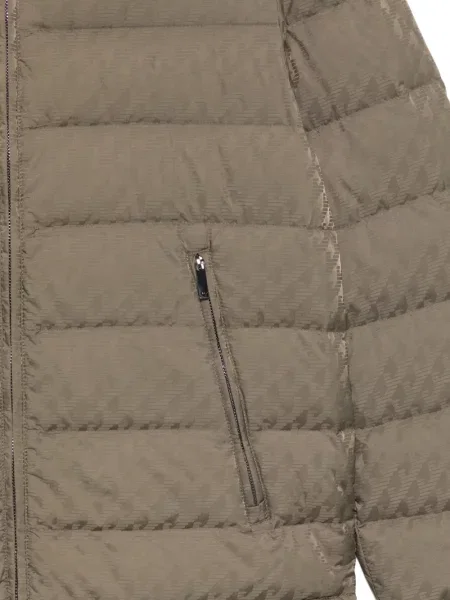 Palton Emporio Armani cu glugă verde